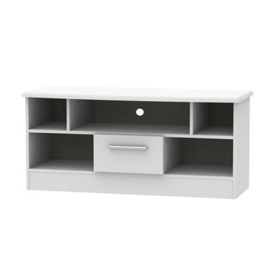 Harrow 1 Drawer Tv & Media Unit In Grey Matt (Ready Assembled)