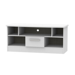 Harrow 1 Drawer Tv & Media Unit In Grey Matt (Ready Assembled)