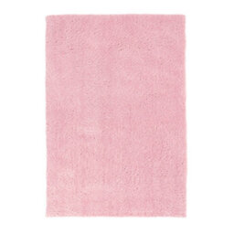Melrose Super Soft Venus Shaggy Snuggly Plain Pink Area Rug 080/150Cm - thumbnail 2