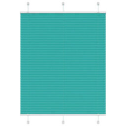 Berkfield Pleated Blind Petrol Green 105X150 Cm Fabric Width 104.4 Cm Polyester
