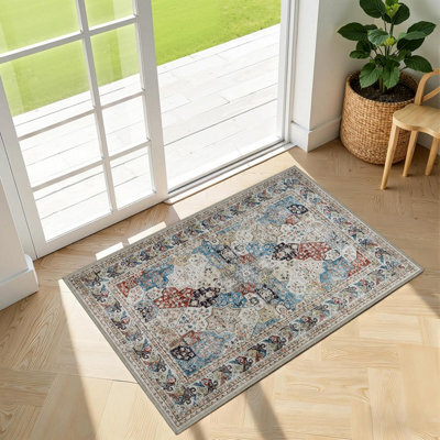 Imperial Rooms Soft Pile Small Rug Living Room Rugs Anti Slip Doormat Rug Kitchen Rugs Coastal 40X60Cm - image 1