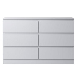 Fwstyle Carlton White 6 Drawer Chest Of Drawers Scratch Resistant (H) 77 (W) 110 (D) 40Cm - thumbnail 7