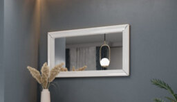 Arte Elegant White Wall Mirror H640mm W1200mm D30mm - Timeless Design For Spacious Interiors - thumbnail 2