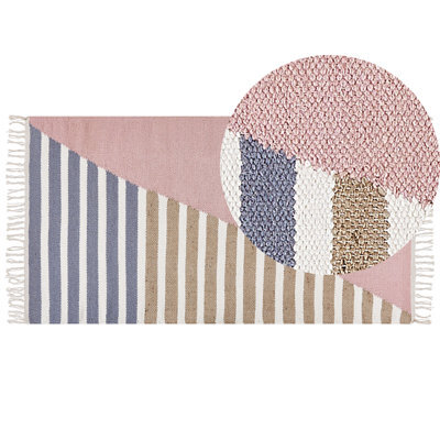 Beliani Rug Engiz Multicolour 80 X 150 Cm Wool - image 1