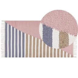 Beliani Rug Engiz Multicolour 80 X 150 Cm Wool