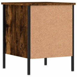 Berkfield Bedside Cabinet Smoked Oak 40X42X50 Cm Engineered Wood - thumbnail 8