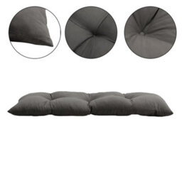 Living And Home Dark Grey Rectangle Outdoor Garden Tufted Swing Chair Bench Cushion Seat Pad 120Cm Lx 40Cm W - thumbnail 8