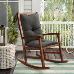 Living And Home Dark Grey Rectangle Outdoor Garden Tufted Swing Chair Bench Cushion Seat Pad 120Cm Lx 40Cm W - thumbnail 3