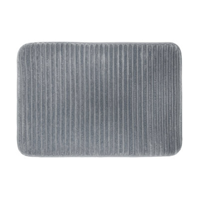 Allure Bath Fashions Memory Foam Bath Mat Non Slip 40 X 60Cm - Dark Grey - image 1