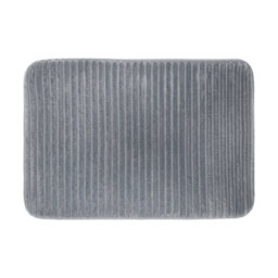 Allure Bath Fashions Memory Foam Bath Mat Non Slip 40 X 60Cm - Dark Grey - thumbnail 1