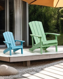 Beliani Kids Chair Adirondack Light Blue - thumbnail 2