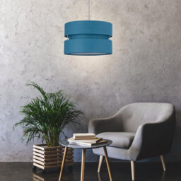 First Choice Lighting Pair Of Teal Layered Easy Fit Light Shades - thumbnail 5