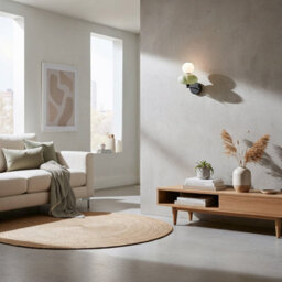 Luminosa Lighting Luminosa Tordi Globe Wall Lights Green, Matt White 3000K Warm White - thumbnail 4