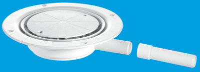 Mcalpine White Untrapped Gully With 22mm Outlet For Sheet Floors Usg1Wh - image 1