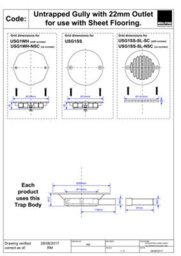 Mcalpine White Untrapped Gully With 22mm Outlet For Sheet Floors Usg1Wh - thumbnail 2