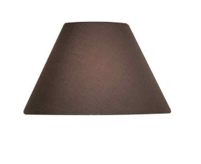 "9"" Cotton Coolie Lampshade - Brown"