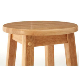 Orsina Sustainable Hevea Wood Tall Bar Stool, Wooden Bar Stool, Solid Wood Bar Stool, Wooden Breakfast Bar Stool - thumbnail 3