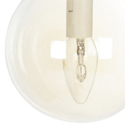 Wyld And Coco Novalux 5-Light Pendant Lamp, Smoked Glass Shades, Gold Details, Matte Black Base - 35Cm Dia, 143Cm Drop - thumbnail 7