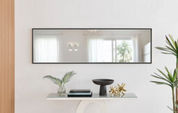 Furniturebox Emma Full Length Extra Large 170X50Cm Black Framed Rectangular Vertical Living Room Hallway Wall Mirror - thumbnail 3