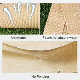 Beige 5X5M Shade Sail Uv Resistant - thumbnail 5