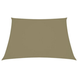 Berkfield Sunshade Sail Oxford Fabric Square 4X4 M Beige - thumbnail 2