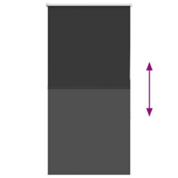 Berkfield Durable Roller Blind Blackout Black 85X175 Cm Fabric Width 80.7 Cm Polyester - thumbnail 5
