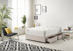 Somnior Beds Somnior Plush Silver Memory Foam Divan Bed With Mattress And 4 Drawers - Super King - thumbnail 3