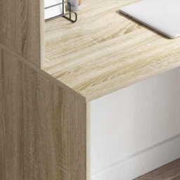 Walplus Desk With Shelf Sonoma Oak 102 X 50 X 124 Cm Engineered Wood - thumbnail 4