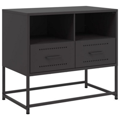 Berkfield Industrial Tv Cabinet Black 68X39X60.5 Cm Steel - image 1