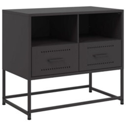 Berkfield Industrial Tv Cabinet Black 68X39X60.5 Cm Steel - thumbnail 1