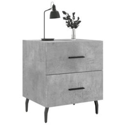 Berkfield Bedside Cabinets 2 Pcs Concrete Grey 40X35X47.5 Cm Engineered Wood - thumbnail 3