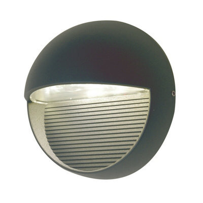 Stylish Outdoor Ip54 Wall Sconce With Graphite Finish And Led Bulb - image 1