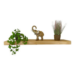 "Moderix Wooden Reclaimed Floating Shelf 9"" 220mm - Colour Light Oak - Length 70Cm" - thumbnail 2
