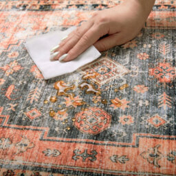 Decoranddecor Area Rugs, Living Room Rugs, Washable Rugs, 160X230Cm, Non-Slip, Pet Friendly, Low Pile, Persian Rug - Calmere - thumbnail 2
