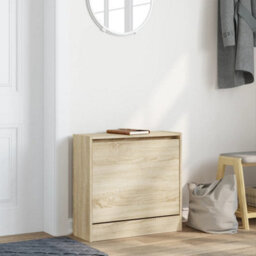 Walplus Shoe Cabinet Sonoma Oak 60X21X57 Cm Engineered Wood - thumbnail 3