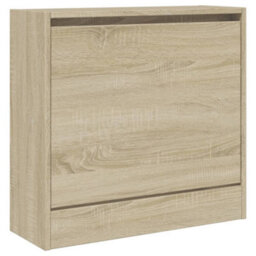 Walplus Shoe Cabinet Sonoma Oak 60X21X57 Cm Engineered Wood - thumbnail 4