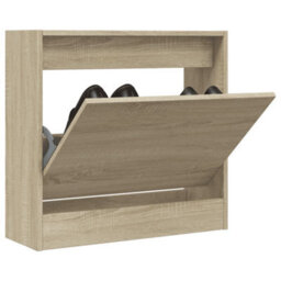 Walplus Shoe Cabinet Sonoma Oak 60X21X57 Cm Engineered Wood - thumbnail 1