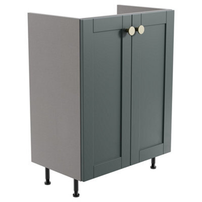 Ashford Matt Kombu Green Shaker Freestanding Bathroom & Wet Room Base Unit (W)595mm (H)820mm - image 1