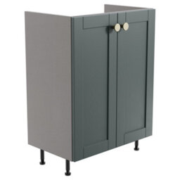 Ashford Matt Kombu Green Shaker Freestanding Bathroom & Wet Room Base Unit (W)595mm (H)820mm - thumbnail 1