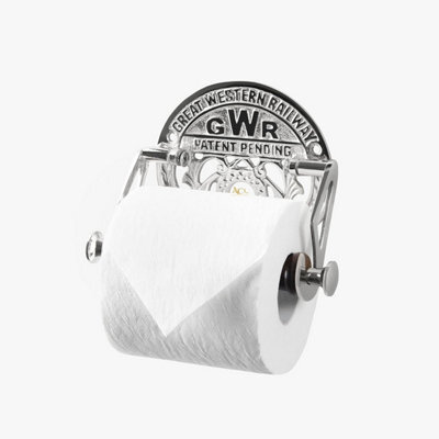 Gwr Toilet Roll Holder Wall Mounted Victorian Style Toilet Paper Holder For Bathroom - Silver - image 1