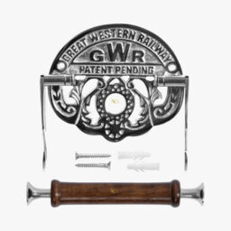 Gwr Toilet Roll Holder Wall Mounted Victorian Style Toilet Paper Holder For Bathroom - Silver - thumbnail 4