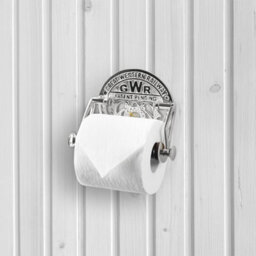 Gwr Toilet Roll Holder Wall Mounted Victorian Style Toilet Paper Holder For Bathroom - Silver - thumbnail 2