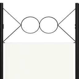 Berkfield Practical 4-Panel Room Divider Cream White 160X180 Cm - thumbnail 5