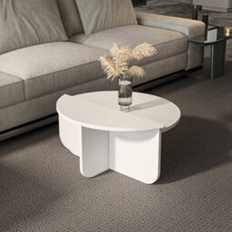 Decorotika Alves 2 Pieces Of Coffee Table Set White - thumbnail 2