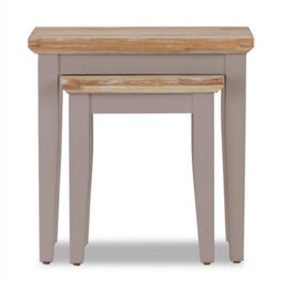 Statement Furniture Florence Nest Of 2 Side Tables/lamp Tables- Truffle - thumbnail 3