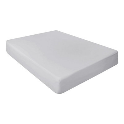 Ameha Silver Fitted Sheet 40Cm Extra Deep Pocket Bed Sheets Double 137X190Cm, Breathable & Anti Allergic Bedding Sheet - image 1