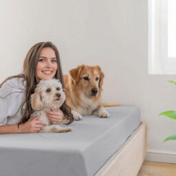 Ameha Silver Fitted Sheet 40Cm Extra Deep Pocket Bed Sheets Double 137X190Cm, Breathable & Anti Allergic Bedding Sheet - thumbnail 9