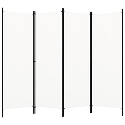 Vidaxl 4-Panel Room Divider White 200X180 Cm Room Dividers - image 1