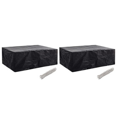 Walplus Garden Furniture Covers 2 Pcs 8 Eyelets 242X162X100 Cm - image 1