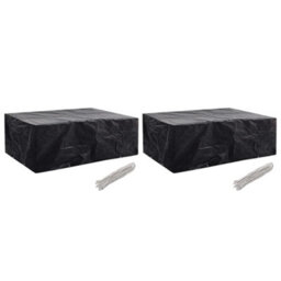 Walplus Garden Furniture Covers 2 Pcs 8 Eyelets 242X162X100 Cm - thumbnail 1